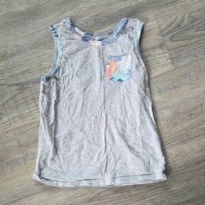 Gymboree Gray and Blue Tank Top Casual Sleeveless